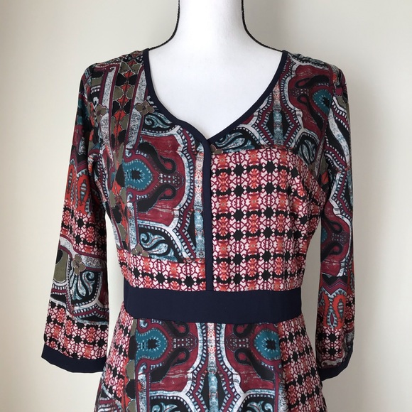 Anthropologie Chloe Oliver Printed Dress - Picture 4 of 7